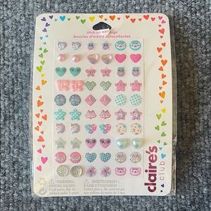 Claire's Colorful Stick-On Earrings Set